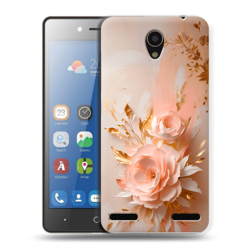 Силиконовый чехол на ZTE Blade L7 с принтом женский