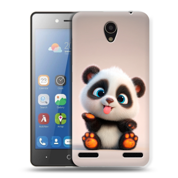 Силиконовый чехол на ZTE Blade L7 с принтом милая панда Силиконовый чехол на ZTE Blade L7 с принтом милая панда
