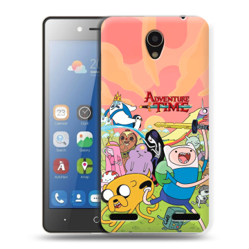 Силиконовый чехол на ZTE Blade L7 с принтом Adventure time Время приключений