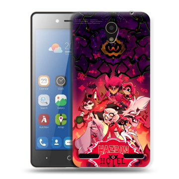 Силиконовый чехол на ZTE Blade L7 с принтом Hazbin Hotel Отель Хазбин