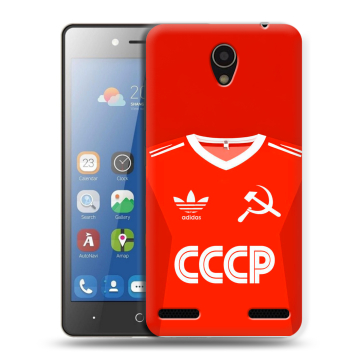 Силиконовый чехол на ZTE Blade L7 с принтом Флаг Герб СССР