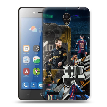 Силиконовый чехол на ZTE Blade L7 с принтом Messi Barcelona