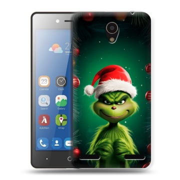 Силиконовый чехол на ZTE Blade L7 с принтом Гринч Новый год Рождество
