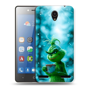 Силиконовый чехол на ZTE Blade L7 с принтом Новый год гринч
