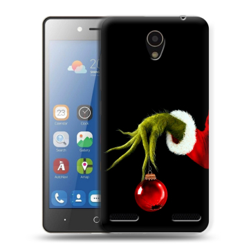 Силиконовый чехол на ZTE Blade L7 с принтом Новый год Гринч