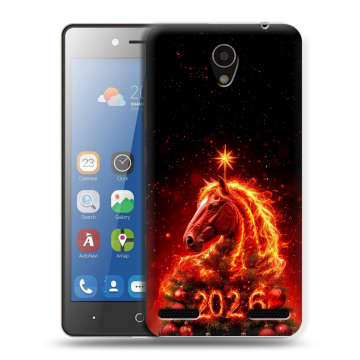 Силиконовый чехол на ZTE Blade L7 с принтом Новый год