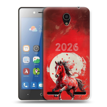 Силиконовый чехол на ZTE Blade L7 с принтом Новый год