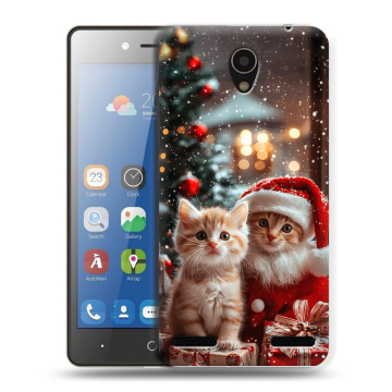 Силиконовый чехол на ZTE Blade L7 с принтом Новый год