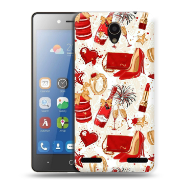 Силиконовый чехол на ZTE Blade L7 с принтом Новый год