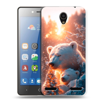 Силиконовый чехол на ZTE Blade L7 с принтом Новый год