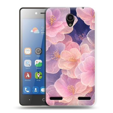 Силиконовый чехол на ZTE Blade L7 с принтом женский