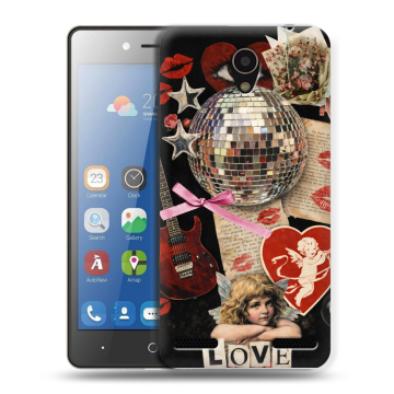 Силиконовый чехол на ZTE Blade L7 с принтом для девочек