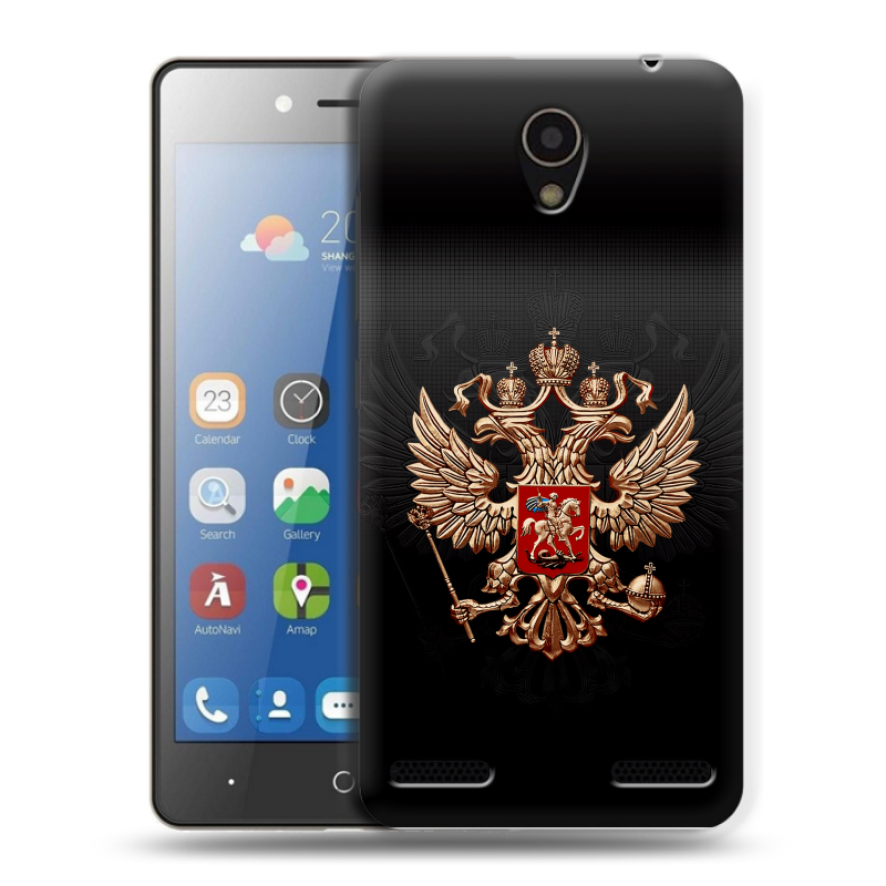 Силиконовый чехол на ZTE Blade L7 с принтом Герб России Силиконовый чехол на ZTE Blade L7 с принтом Герб России