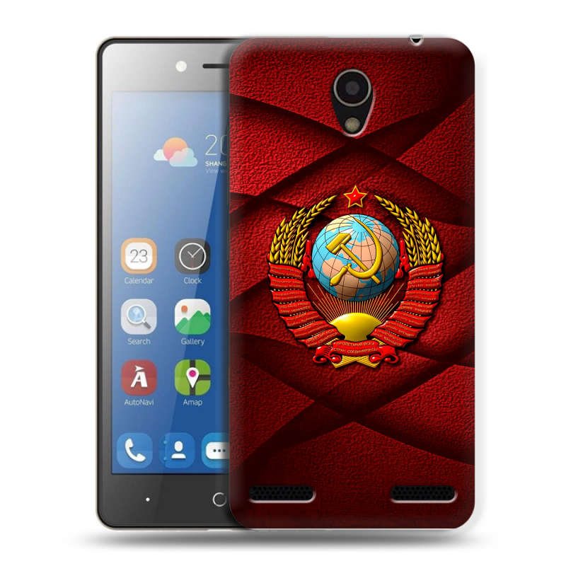Силиконовый чехол на ZTE Blade L7 с принтом Герб СССР Силиконовый чехол на ZTE Blade L7 с принтом Герб СССР