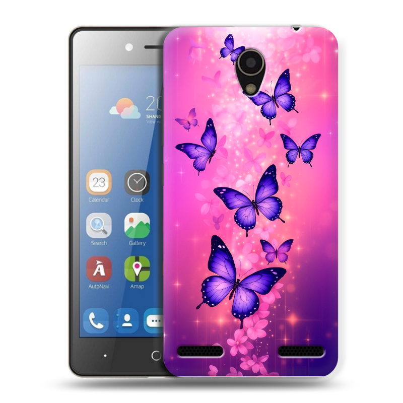 Силиконовый чехол на ZTE Blade L7 с принтом Бабочки Силиконовый чехол на ZTE Blade L7 с принтом Бабочки
