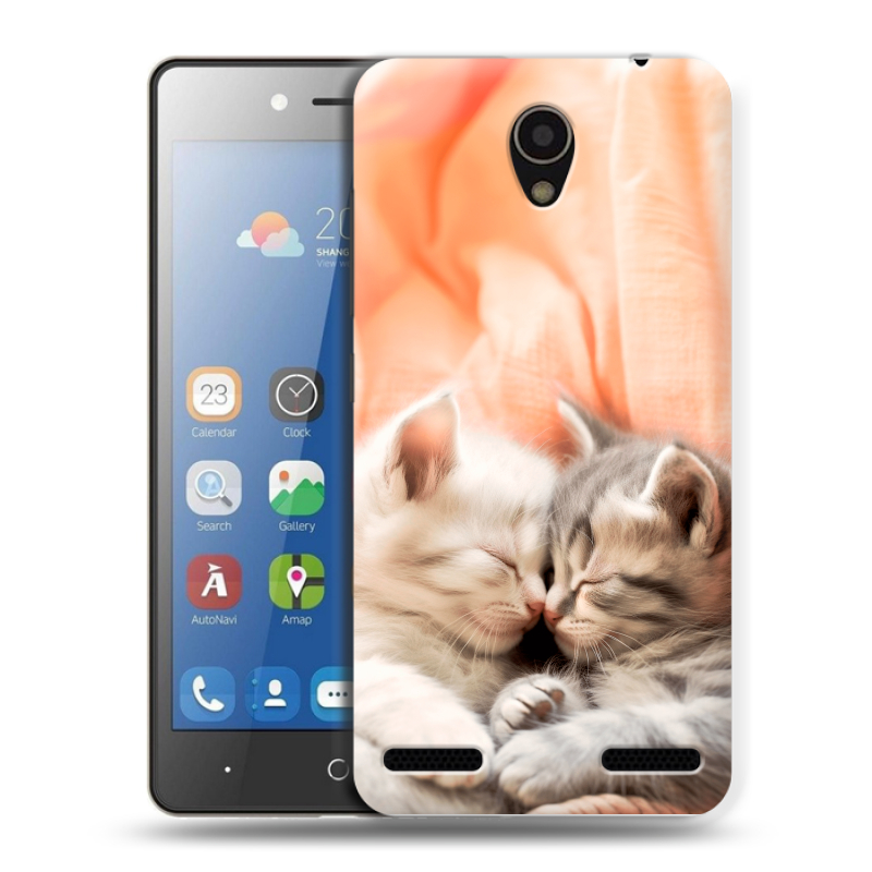 Силиконовый чехол на ZTE Blade L7 с принтом Котята Силиконовый чехол на ZTE Blade L7 с принтом Котята