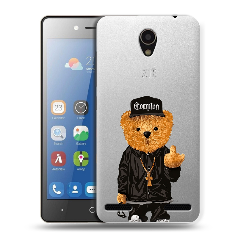 Силиконовый чехол на ZTE Blade L7 с принтом Мишка Силиконовый чехол на ZTE Blade L7 с принтом Мишка