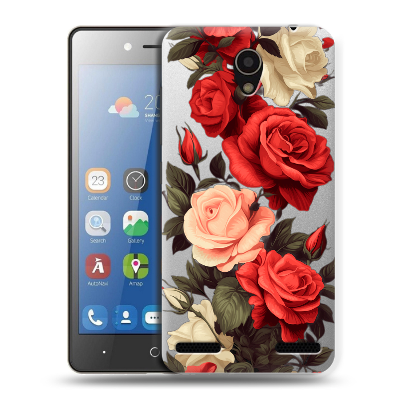 Силиконовый чехол на ZTE Blade L7 с принтом Розы Силиконовый чехол на ZTE Blade L7 с принтом Розы
