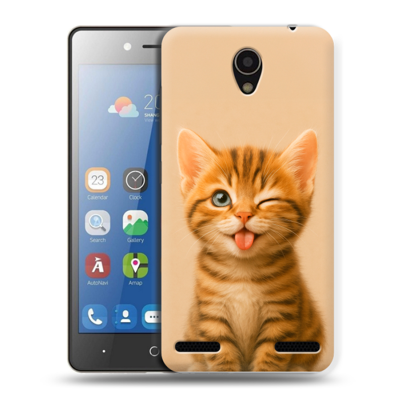 Силиконовый чехол на ZTE Blade L7 с принтом котенок Силиконовый чехол на ZTE Blade L7 с принтом котенок