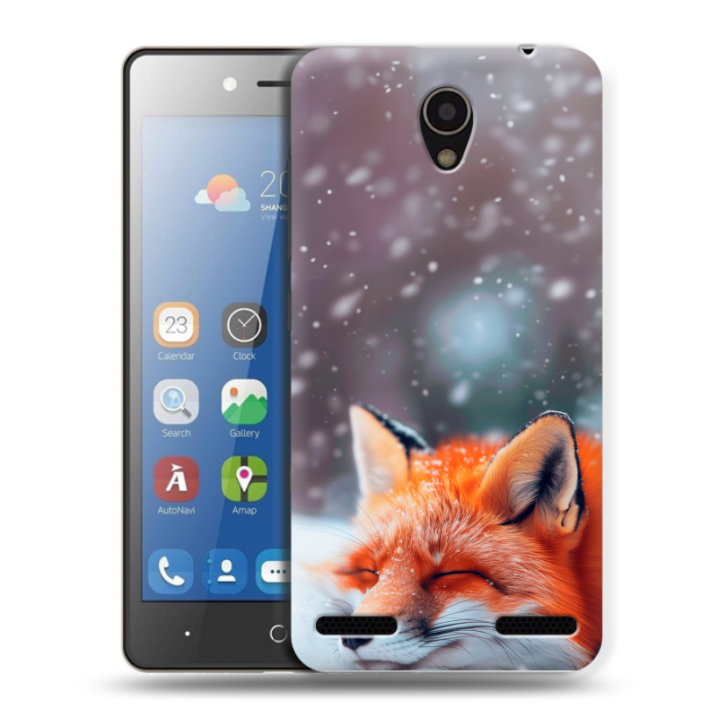 Силиконовый чехол на ZTE Blade L7 с принтом лиса Силиконовый чехол на ZTE Blade L7 с принтом лиса