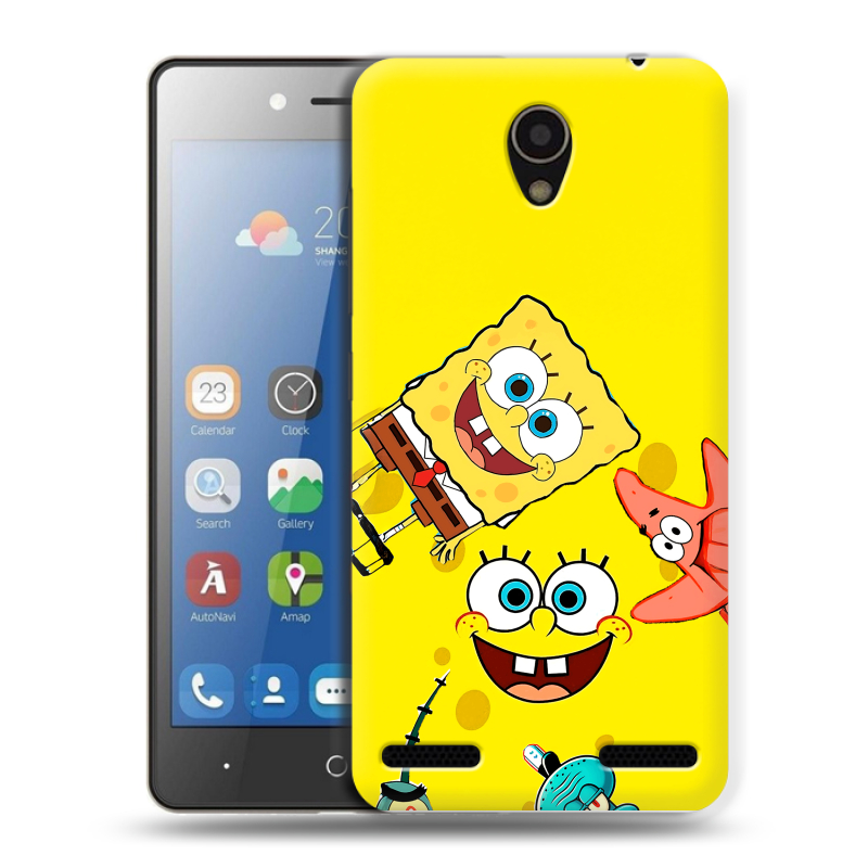 Силиконовый чехол на ZTE Blade L7 с принтом Спанч боб Спанчбоб Силиконовый чехол на ZTE Blade L7 с принтом Спанч боб Спанчбоб