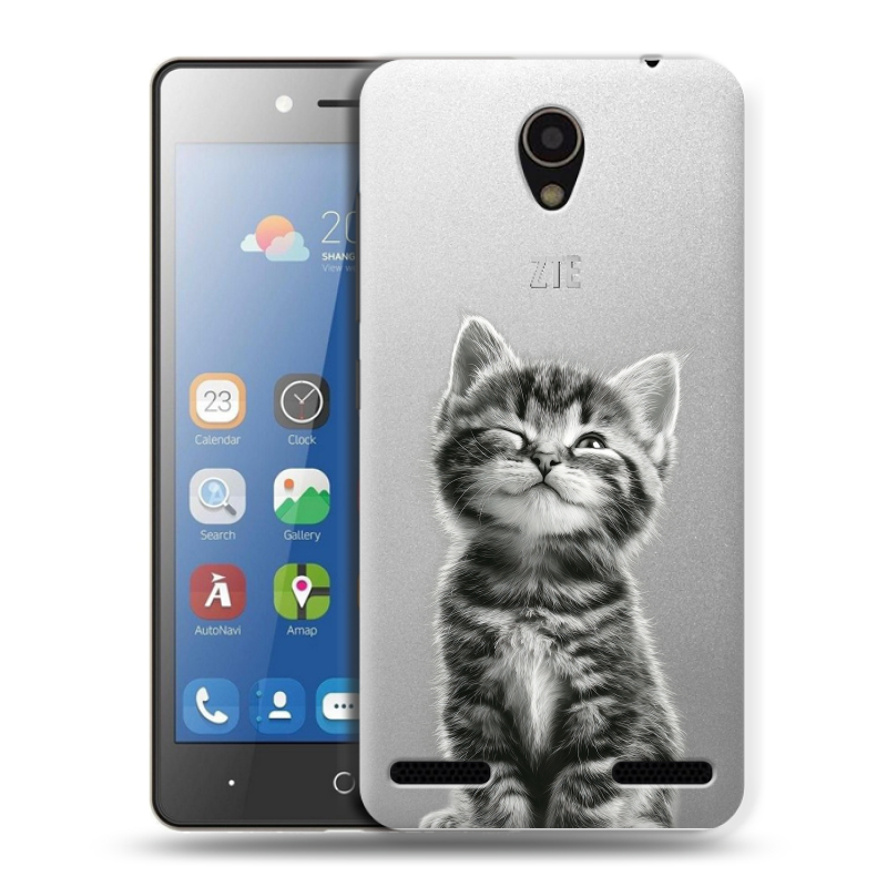 Силиконовый чехол на ZTE Blade L7 с принтом Котенок Силиконовый чехол на ZTE Blade L7 с принтом Котенок