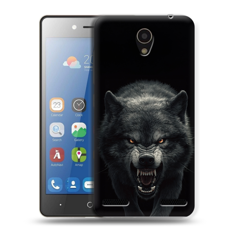Силиконовый чехол на ZTE Blade L7 с принтом Волк Силиконовый чехол на ZTE Blade L7 с принтом Волк