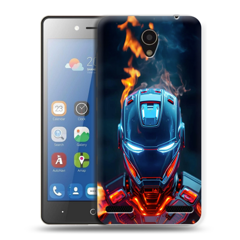 Силиконовый чехол на ZTE Blade L7 с принтом IronMan Железный человек Силиконовый чехол на ZTE Blade L7 с принтом IronMan Железный человек