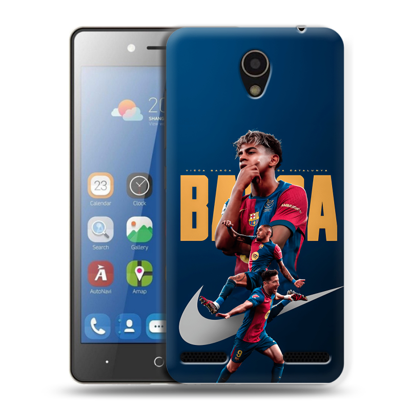 Силиконовый чехол на ZTE Blade L7 с принтом Барселона Barca Yamal Силиконовый чехол на ZTE Blade L7 с принтом Барселона Barca Yamal