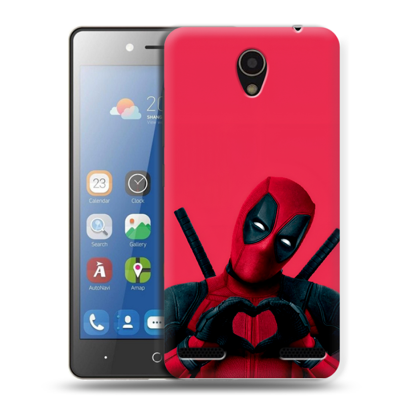 Силиконовый чехол на ZTE Blade L7 с принтом Дедпул Deadpool Силиконовый чехол на ZTE Blade L7 с принтом Дедпул Deadpool