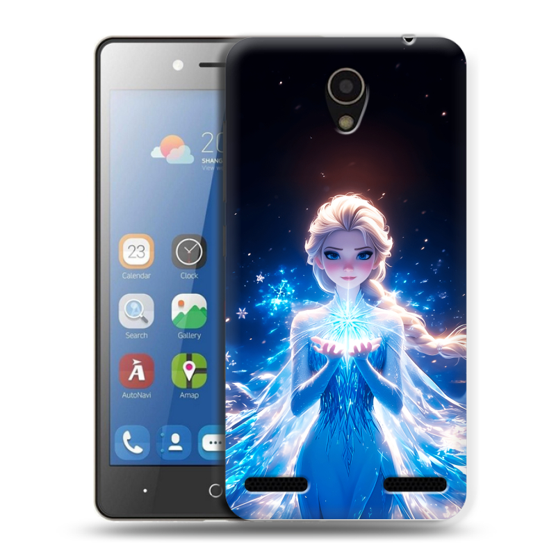 Силиконовый чехол на ZTE Blade L7 с принтом Холодное сердце Frozen Силиконовый чехол на ZTE Blade L7 с принтом Холодное сердце Frozen