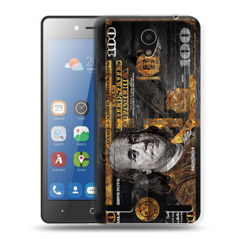 Силиконовый чехол на ZTE Blade L7 с принтом Доллар деньги Силиконовый чехол на ZTE Blade L7 с принтом Доллар деньги