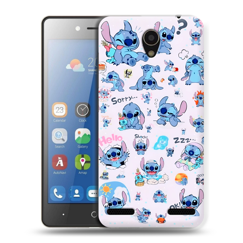 Силиконовый чехол на ZTE Blade L7 с принтом Лило и Стич Силиконовый чехол на ZTE Blade L7 с принтом Лило и Стич