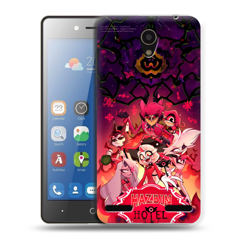 Силиконовый чехол на ZTE Blade L7 с принтом Hazbin Hotel Отель Хазбин Силиконовый чехол на ZTE Blade L7 с принтом Hazbin Hotel Отель Хазбин