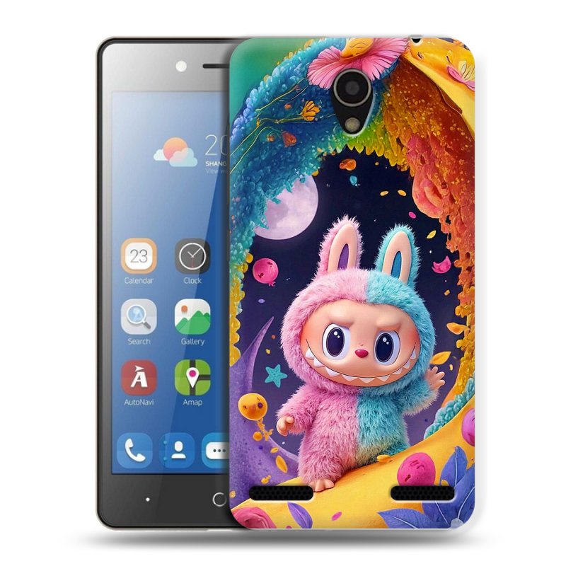 Силиконовый чехол на ZTE Blade L7 с принтом Labubu Лабубу Силиконовый чехол на ZTE Blade L7 с принтом Labubu Лабубу