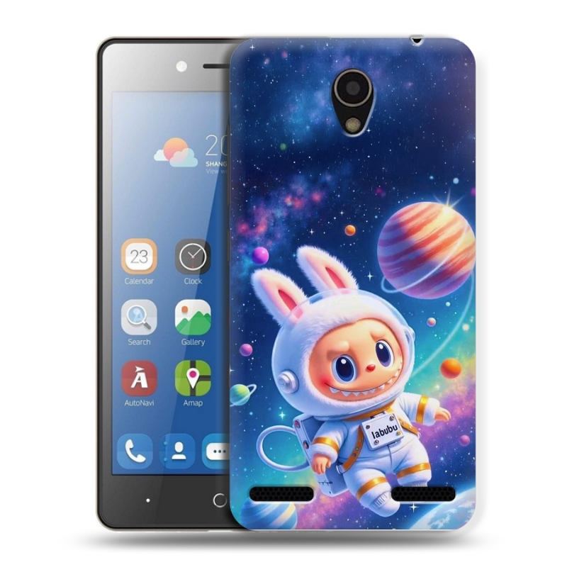 Силиконовый чехол на ZTE Blade L7 с принтом Labubu Лабубу Силиконовый чехол на ZTE Blade L7 с принтом Labubu Лабубу