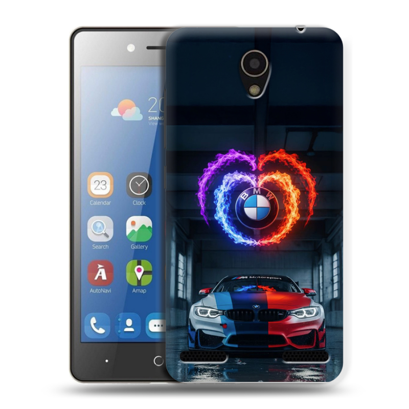 Силиконовый чехол на ZTE Blade L7 с принтом BMW БМВ Силиконовый чехол на ZTE Blade L7 с принтом BMW БМВ