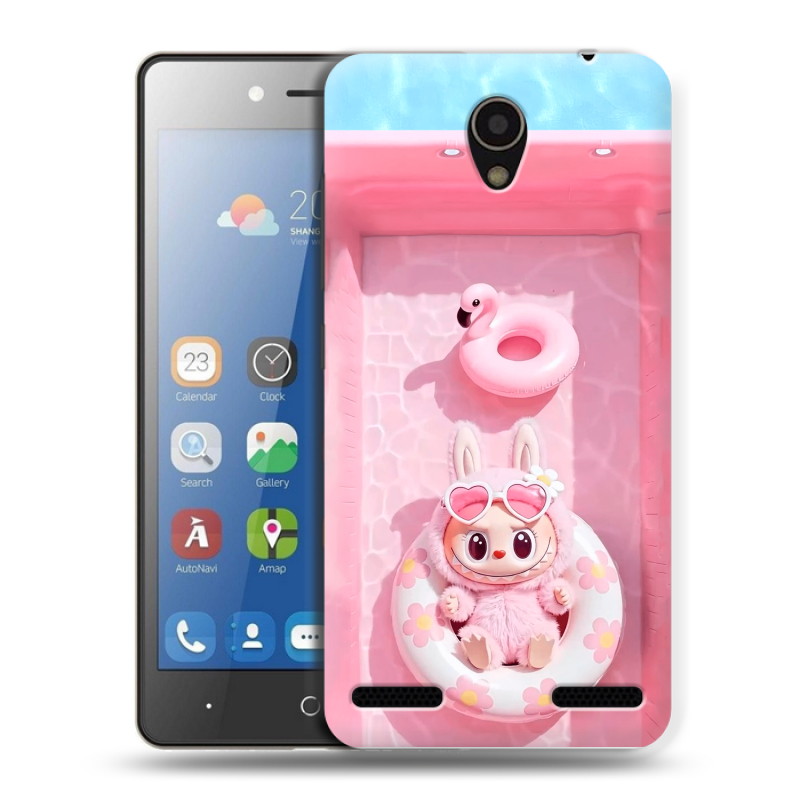 Силиконовый чехол на ZTE Blade L7 с принтом Labubu Лабубу Силиконовый чехол на ZTE Blade L7 с принтом Labubu Лабубу