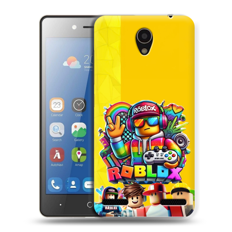 Силиконовый чехол на ZTE Blade L7 с принтом Roblox Роблокс Силиконовый чехол на ZTE Blade L7 с принтом Roblox Роблокс