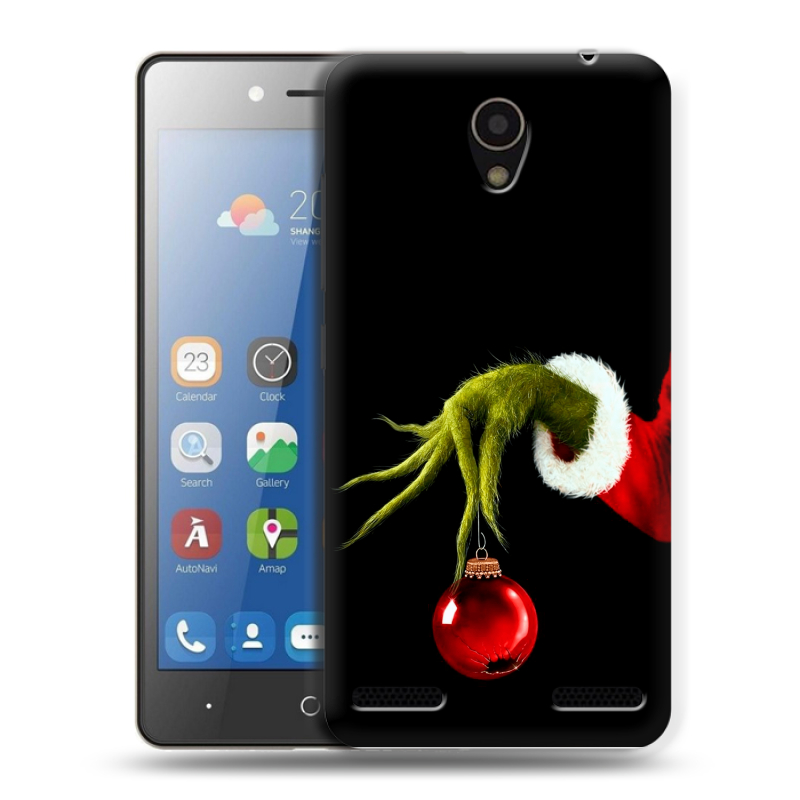 Силиконовый чехол на ZTE Blade L7 с принтом Новый год Гринч Силиконовый чехол на ZTE Blade L7 с принтом Новый год Гринч