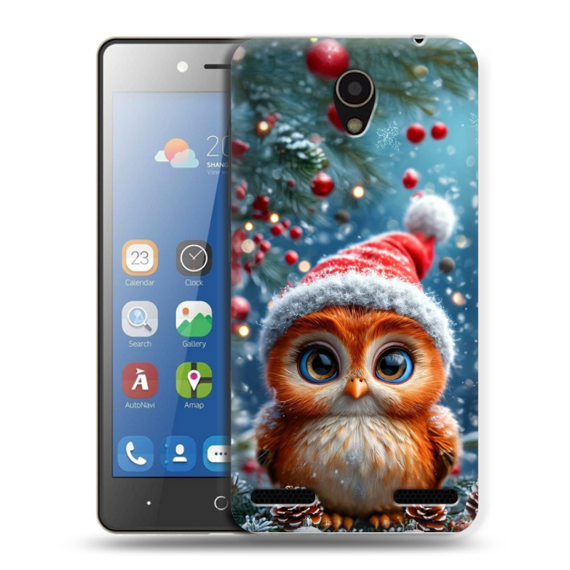 Силиконовый чехол на ZTE Blade L7 с принтом Новый год Силиконовый чехол на ZTE Blade L7 с принтом Новый год