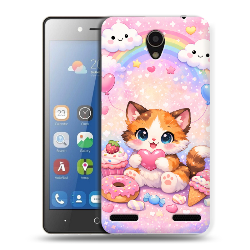 Силиконовый чехол на ZTE Blade L7 с принтом для девочек Силиконовый чехол на ZTE Blade L7 с принтом для девочек