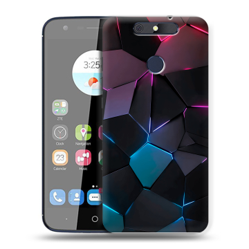 Силиконовый чехол на ZTE Blade V8C с принтом Геометрия неона Силиконовый чехол на ZTE Blade V8C с принтом Геометрия неона