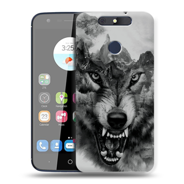 Силиконовый чехол на ZTE Blade V8C с принтом Волк Силиконовый чехол на ZTE Blade V8C с принтом Волк