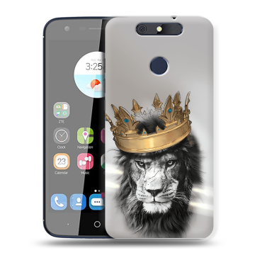 Силиконовый чехол на ZTE Blade V8C с принтом Лев с короной Силиконовый чехол на ZTE Blade V8C с принтом Лев с короной