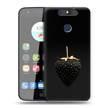 Силиконовый чехол на ZTE Blade V8C с принтом Черная клубника Силиконовый чехол на ZTE Blade V8C с принтом Черная клубника