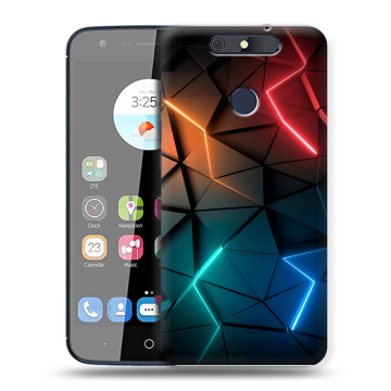 Силиконовый чехол на ZTE Blade V8C с принтом Абстракция неон Силиконовый чехол на ZTE Blade V8C с принтом Абстракция неон