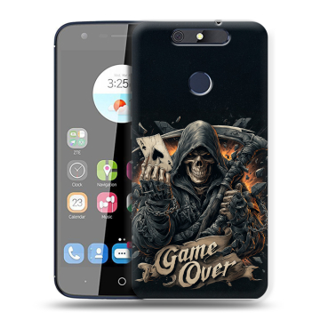 Силиконовый чехол на ZTE Blade V8C с принтом Скелет карты Силиконовый чехол на ZTE Blade V8C с принтом Скелет карты