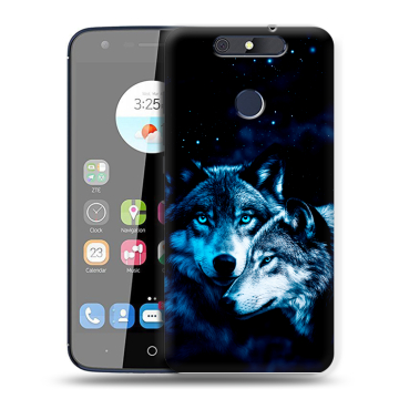 Силиконовый чехол на ZTE Blade V8C с принтом Волки Силиконовый чехол на ZTE Blade V8C с принтом Волки