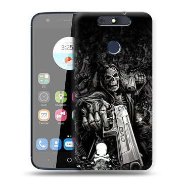 Силиконовый чехол на ZTE Blade V8C с принтом Скелет Силиконовый чехол на ZTE Blade V8C с принтом Скелет